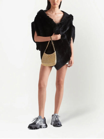 Asymmetric Shearling Stole