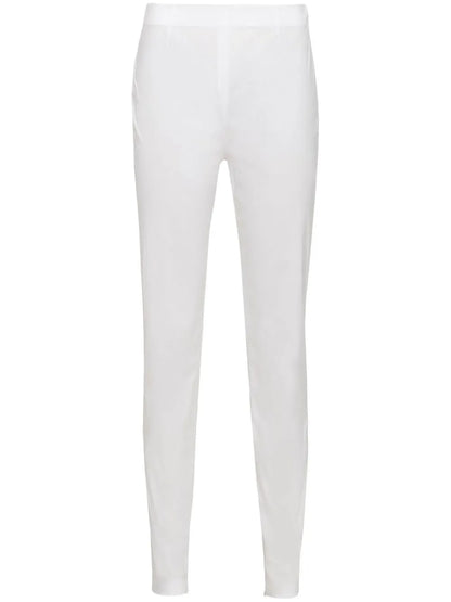 Ankle-Zips Poplin Trousers