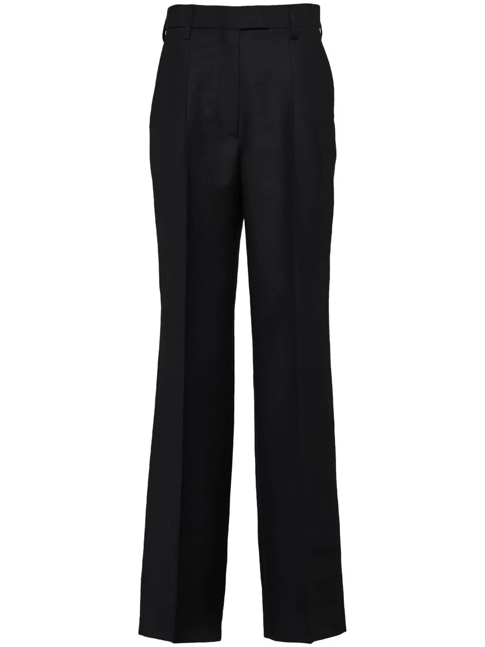Triangle-Logo Kid-Mohair Trousers