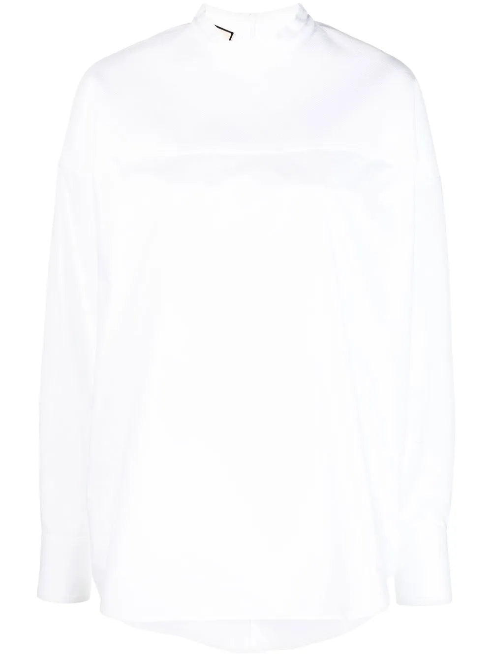 Long-Sleeve Cotton Blouse