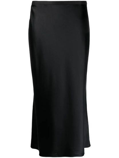 Silk Bias-Cut Midi Skirt