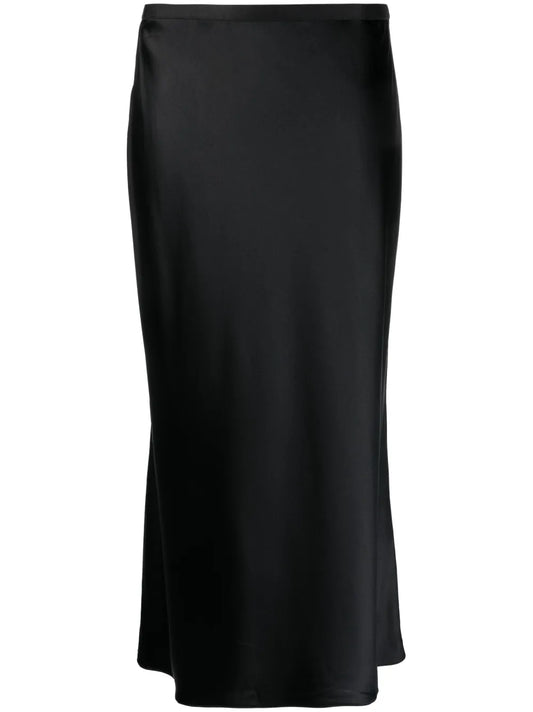 Silk Bias-Cut Midi Skirt
