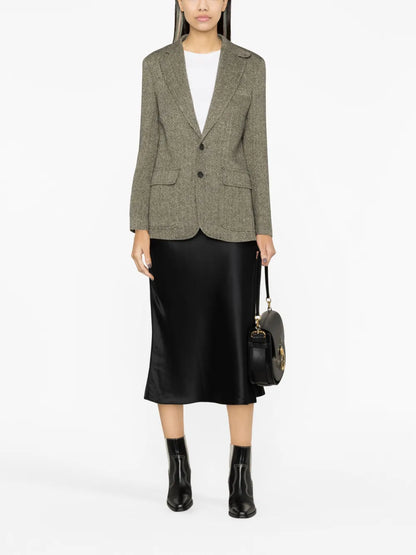 Silk Bias-Cut Midi Skirt