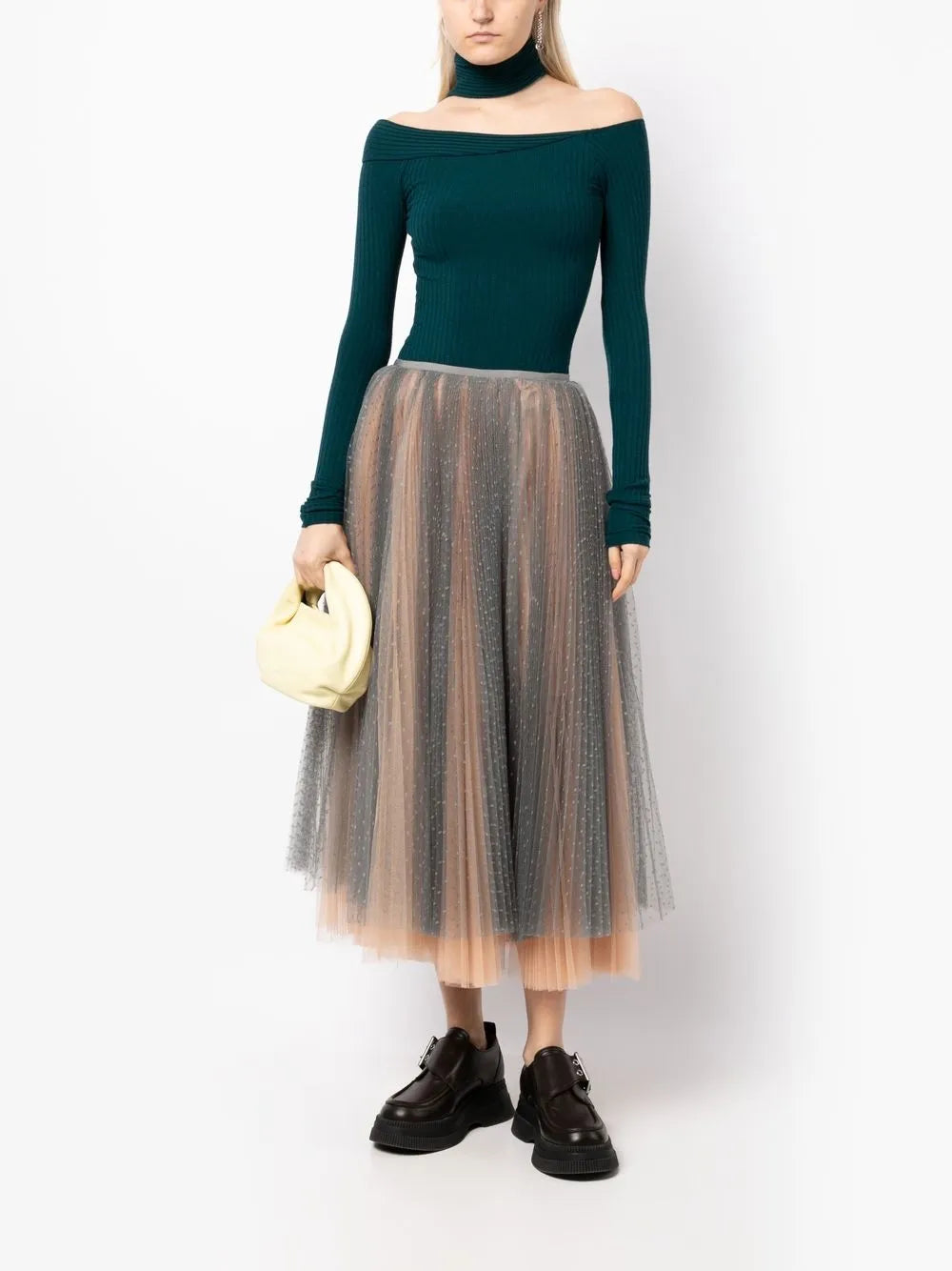 High-Waisted Tulle Skirt