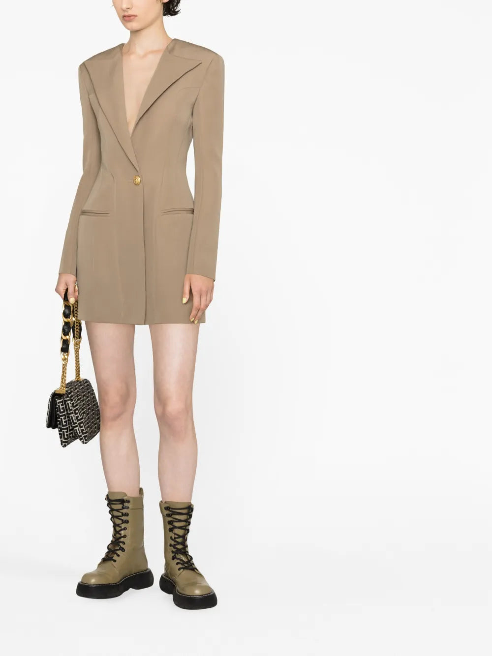 Single-Breasted Blazer Dress