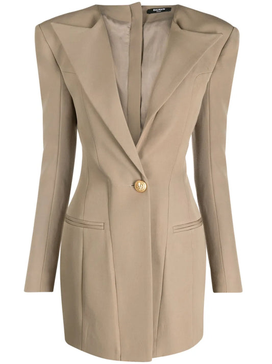 Single-Breasted Blazer Dress