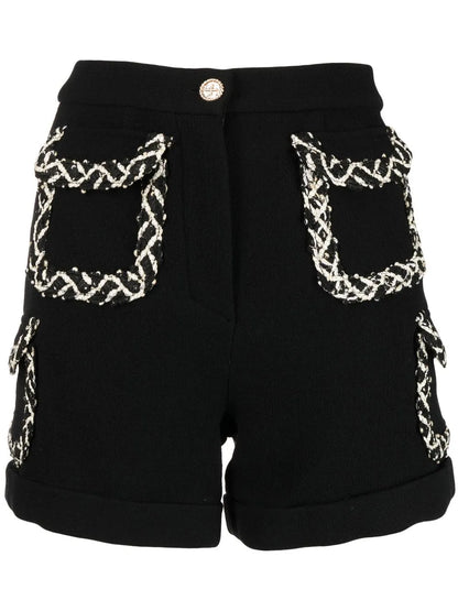 Tweed Pocketed Shorts