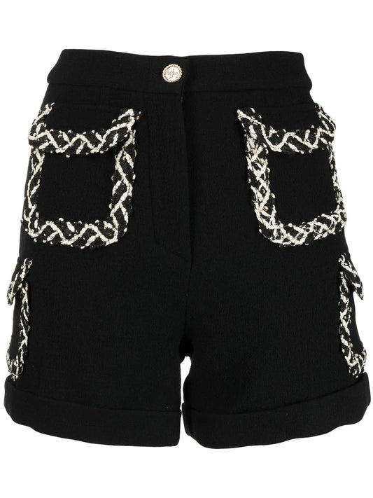Tweed Pocketed Shorts
