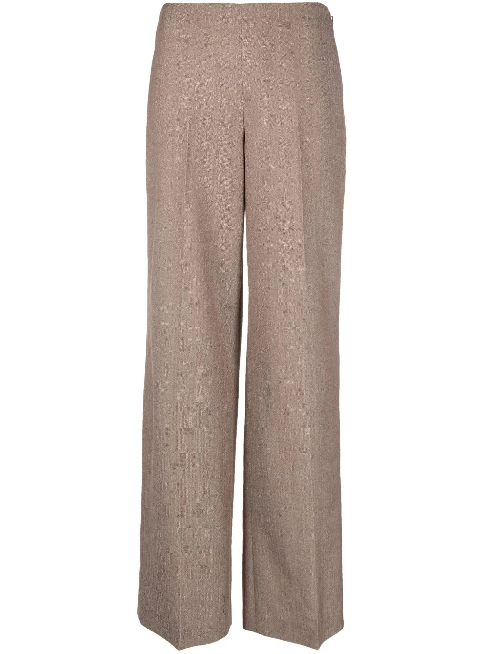 Pleated Wide-Leg Trousers