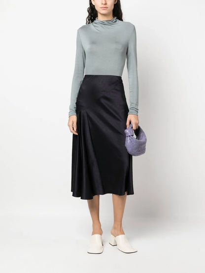 Draped Slip Skirt