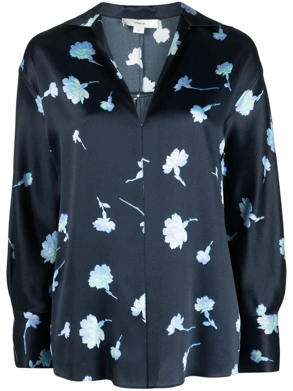 Floral Print Silk Blouse