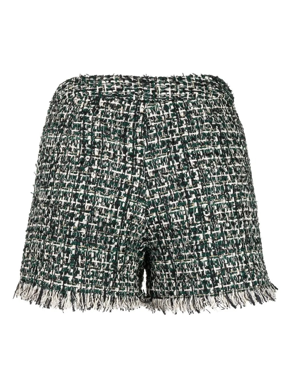 Rough-Cut Tweed Shorts