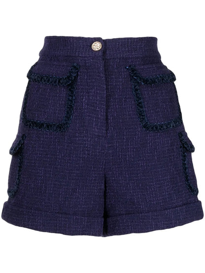 Tweed Pocketed Shorts