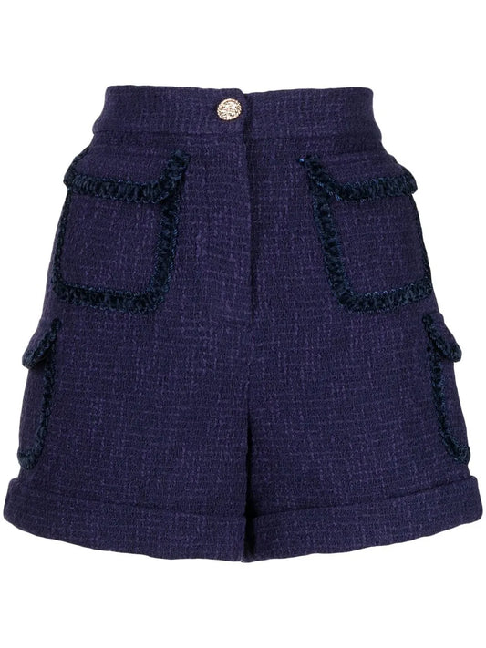 Tweed Pocketed Shorts