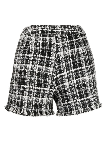 Rough-Cut Tweed Shorts