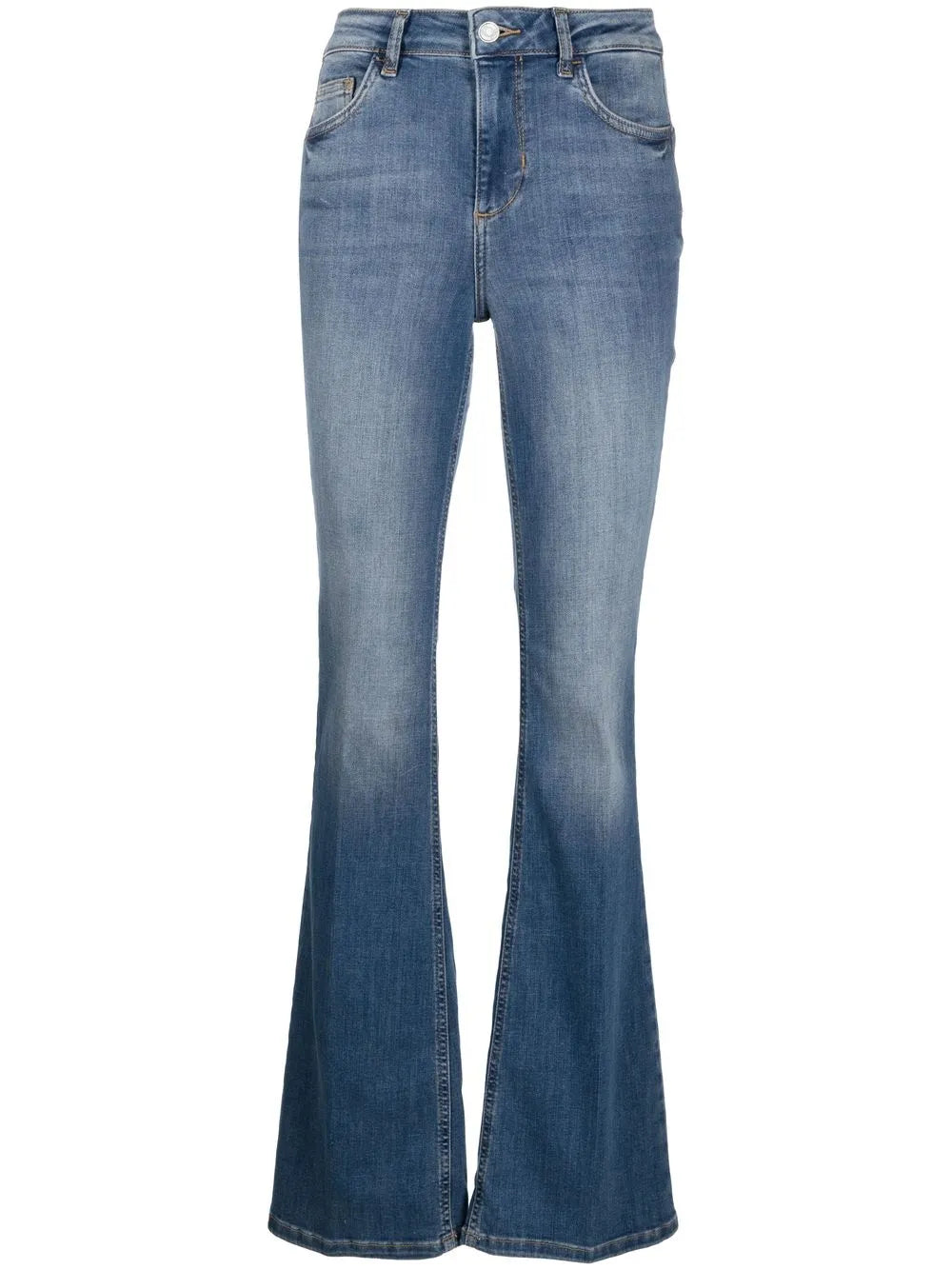 Mid-Rise Flared Jeans
