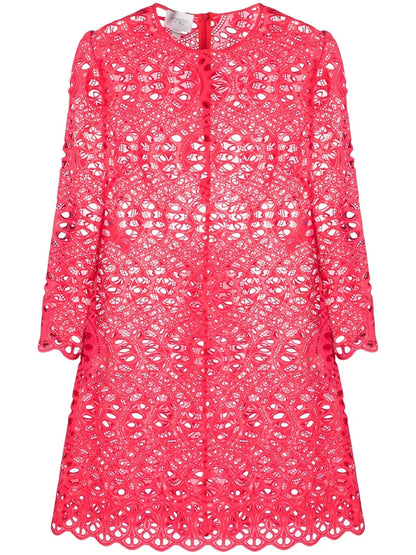 Open-Knit Cotton Dress