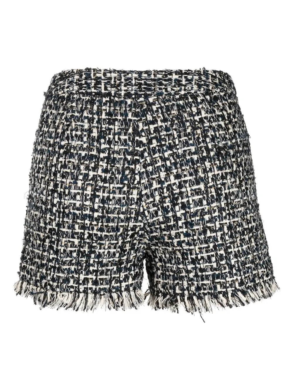 Rough-Cut Tweed Shorts