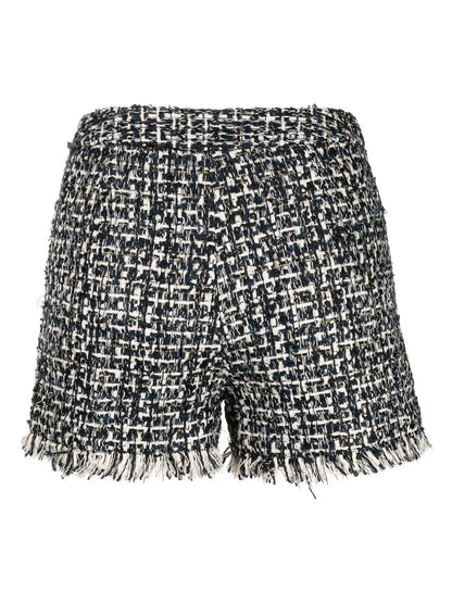 Rough-Cut Tweed Shorts