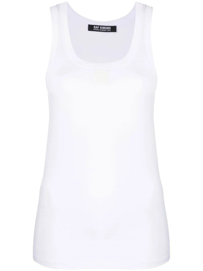 Logo-Patch Cotton Tank Top