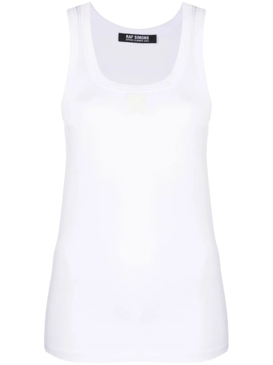 Logo-Patch Cotton Tank Top