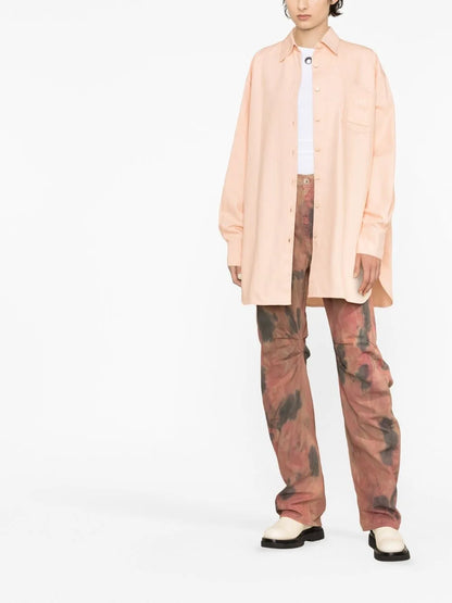 Logo-Patch Oversized Shirt