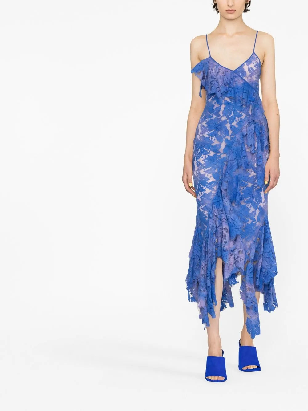 Thelma Lace Draped Dress