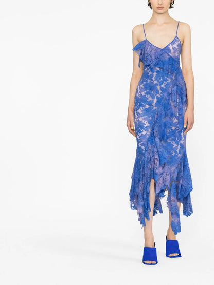 Thelma Lace Draped Dress