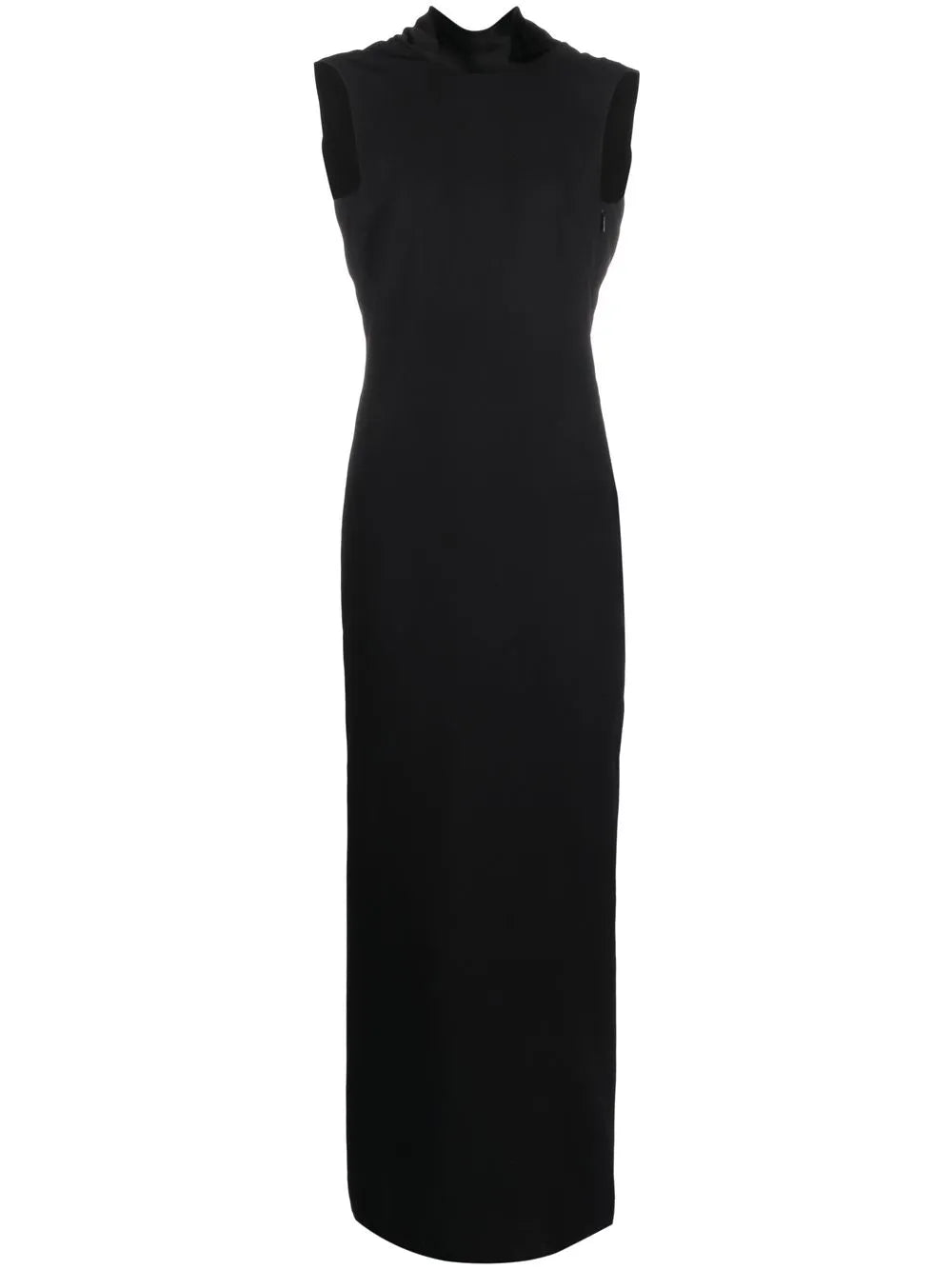 Draped Open-Back Dress