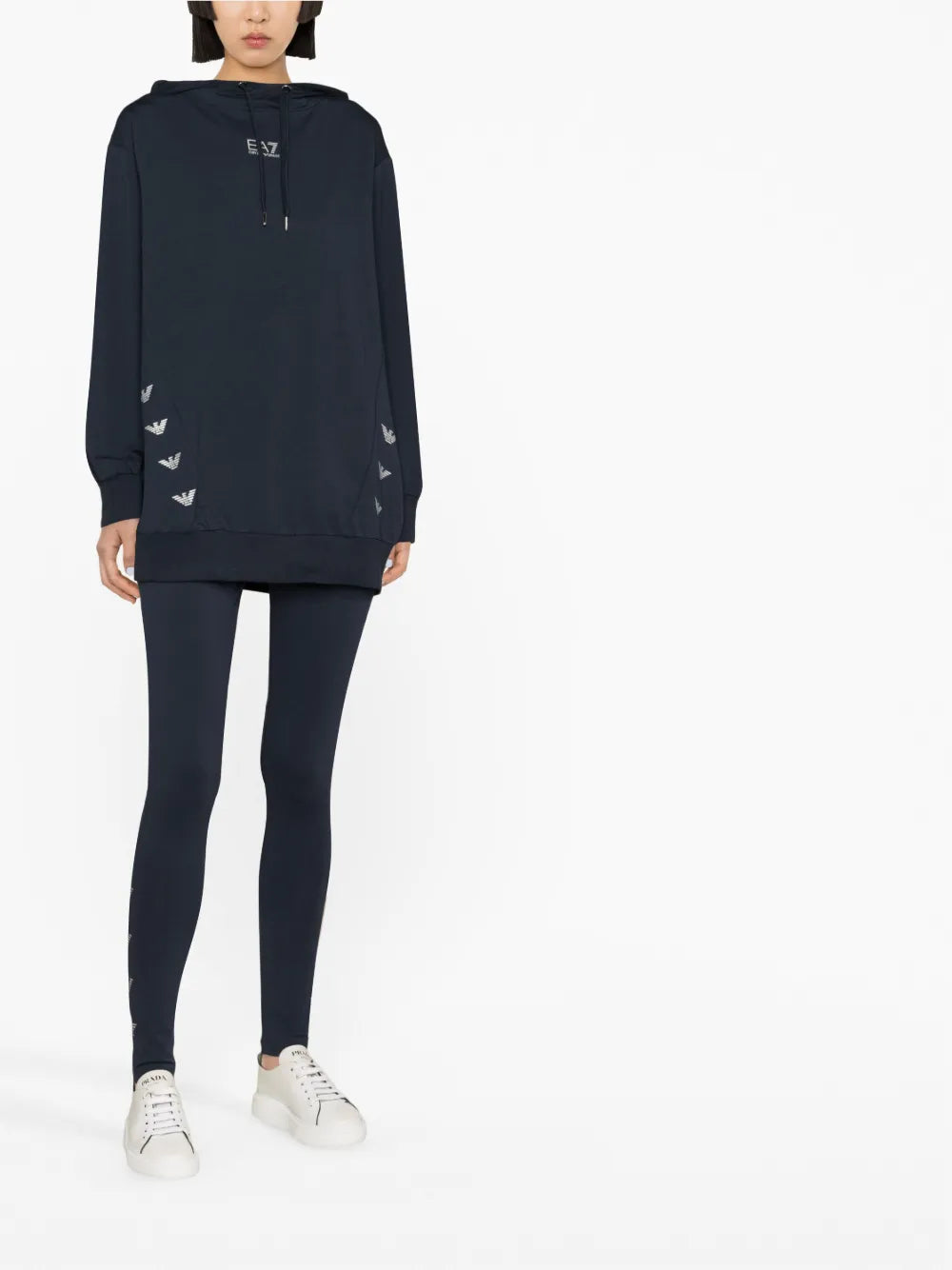 Logo-Print Drawstring Hoodie