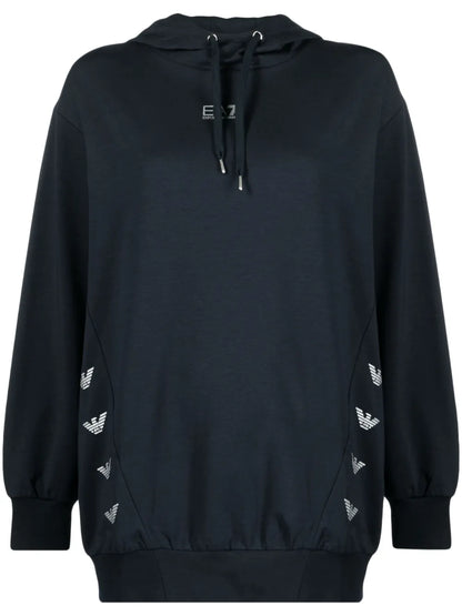 Logo-Print Drawstring Hoodie