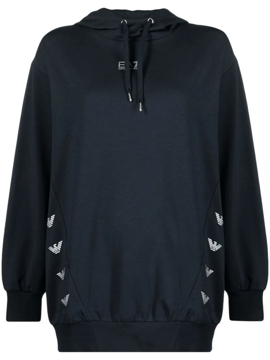 Logo-Print Drawstring Hoodie