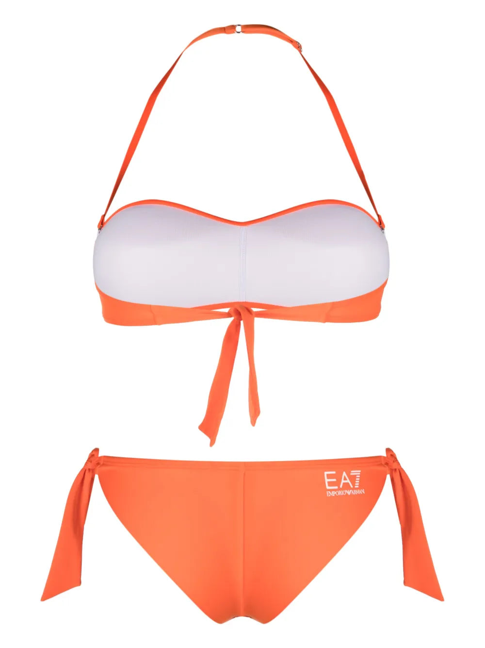 Logo-Print Halterneck Bikini Set
