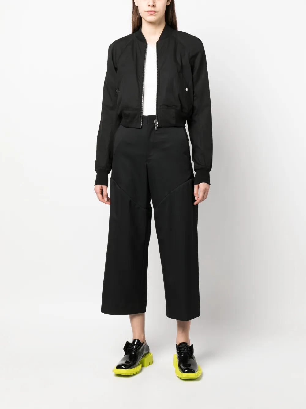 Cropped Bomber Jacket