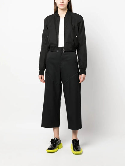 Cropped Bomber Jacket