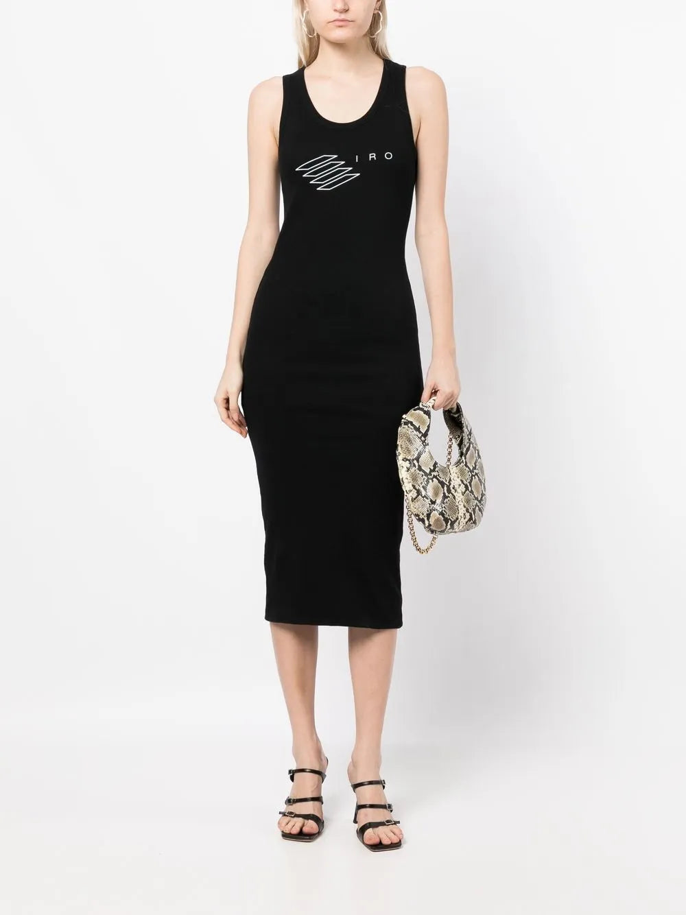 Logo-Print Fitted Dress