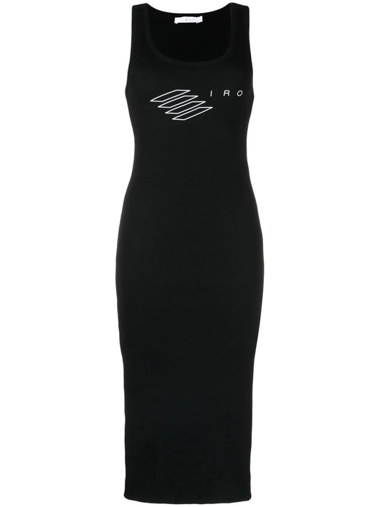 Logo-Print Fitted Dress