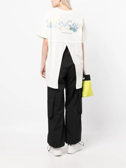 Graphic-Print Long T-Shirt