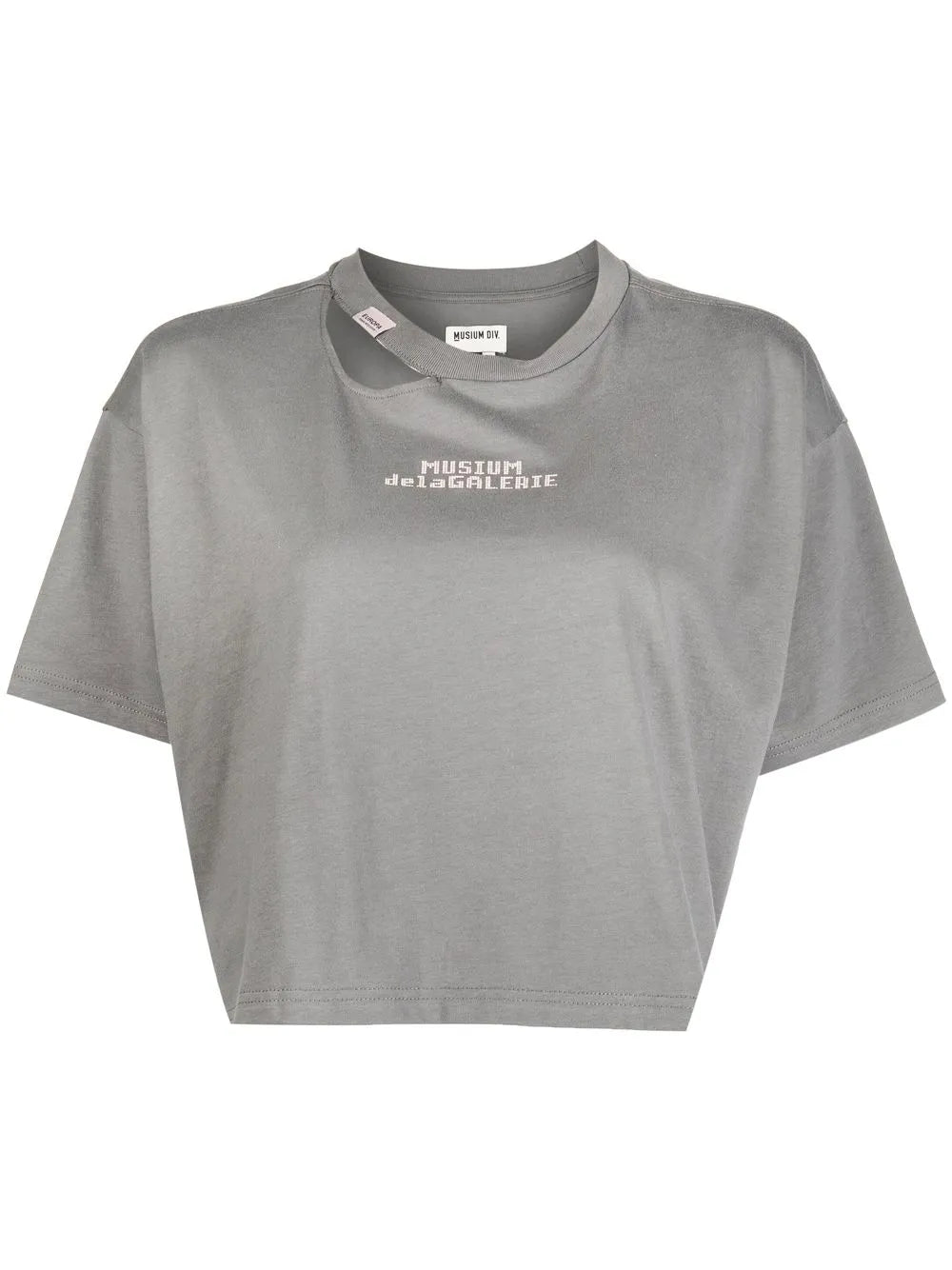 Cut-Out-Detail Cropped T-Shirt