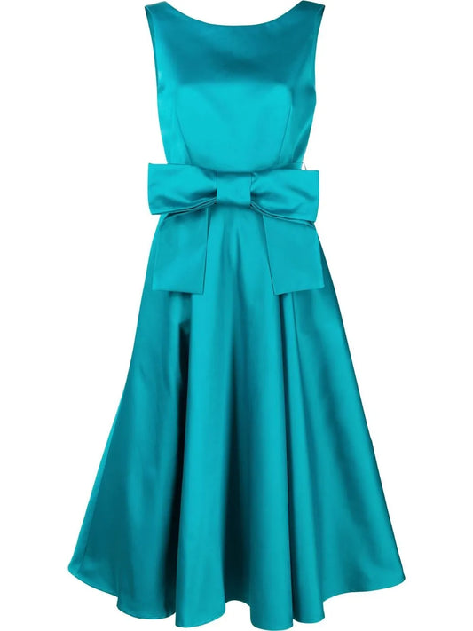 Bow-Detail Gown Dress