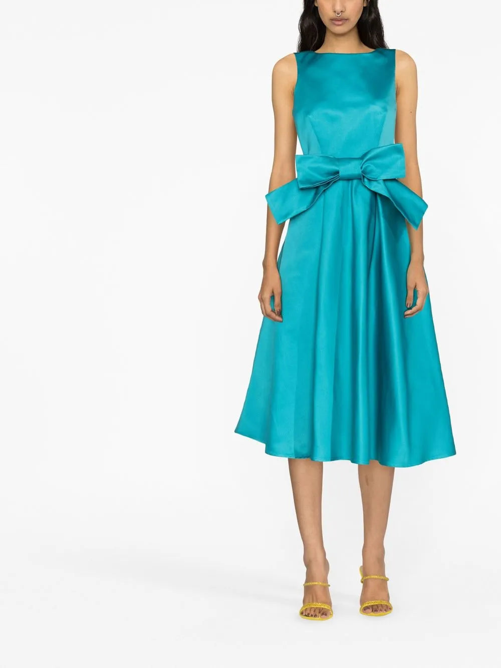 Bow-Detail Gown Dress