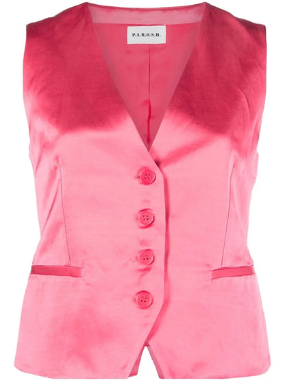 Adjustable-Fit Satin Waistcoat