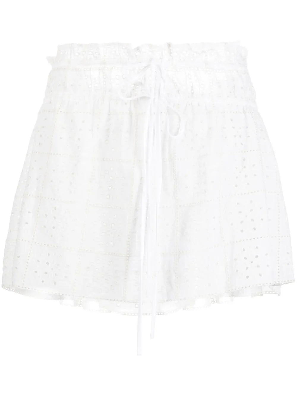 Broderie Anglaise Organic Cotton Miniskirt