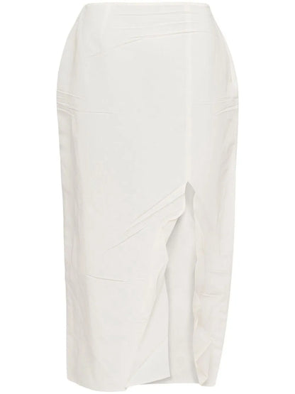 Paper-Based Midi Skirt