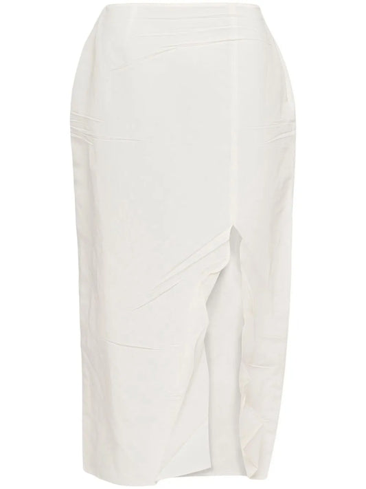 Paper-Based Midi Skirt