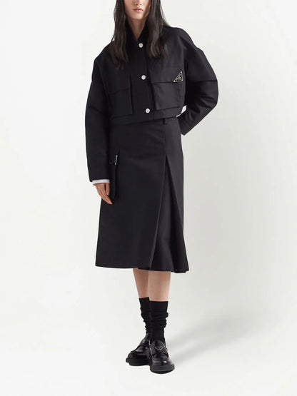 Triangle-Logo Blouson Jacket