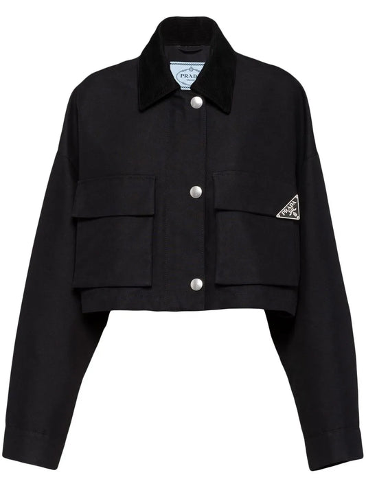 Triangle-Logo Blouson Jacket