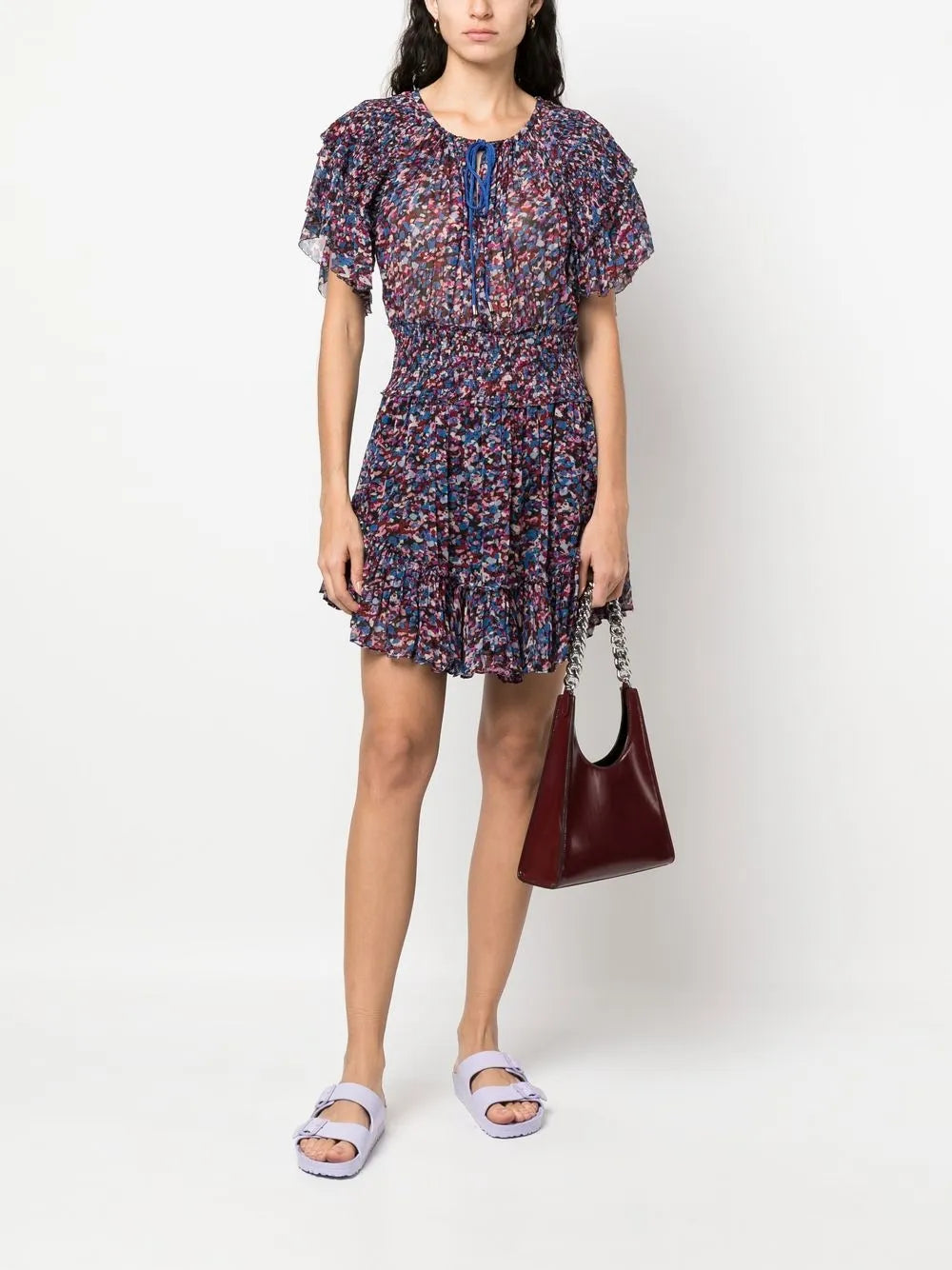 Florise Floral-Print Mini Dress
