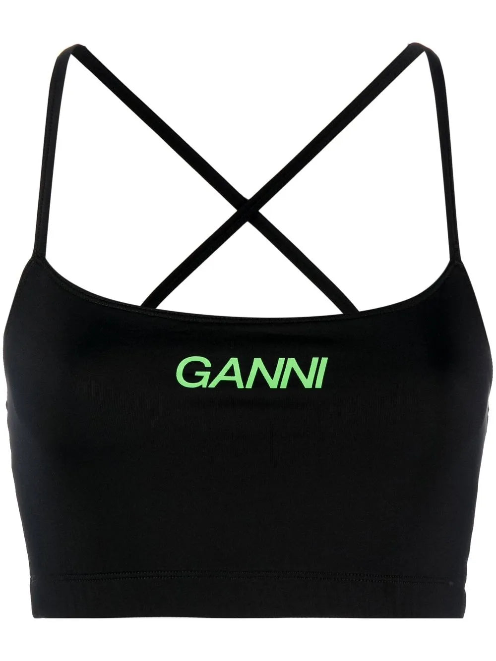 Logo-Print Cropped Top