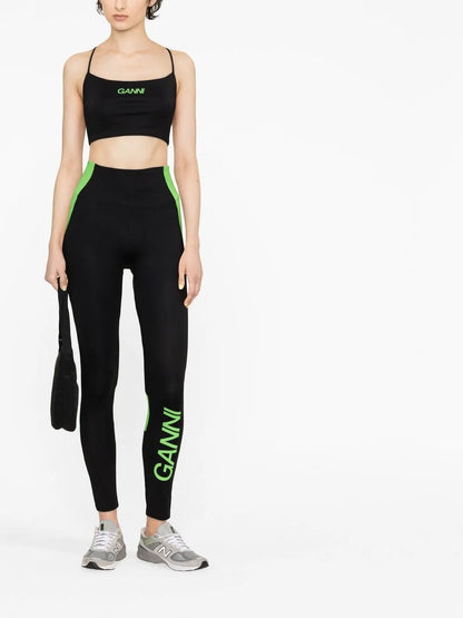 Logo-Print Cropped Top